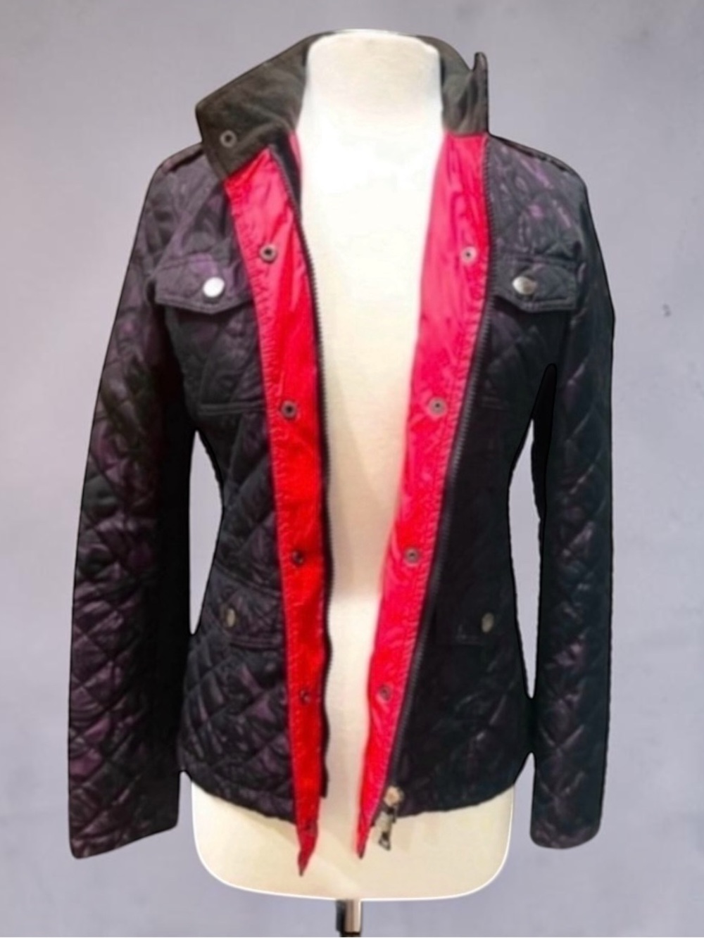 ETRO QUILTED  PRINT PUFFER JACKET SIZE 42